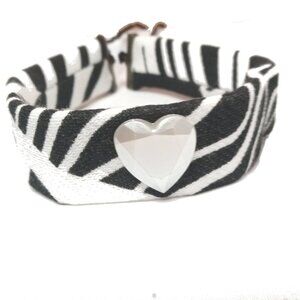 Black & White Fabric Choker, Black & White Jewelry, Black & White Accessories